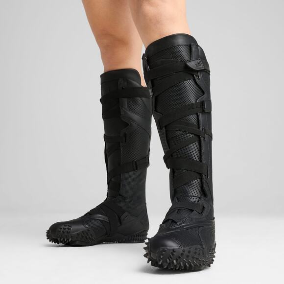 Puma Rare Y2K Mostro Leather Boots in Black - Picture 3 of 7